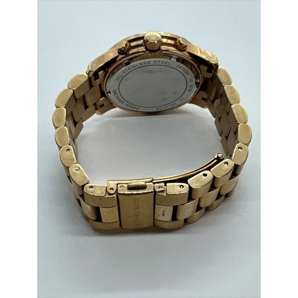 Michael Kors Runway MK5128 Women's Rose Gold-Tone Analog Dial Watch JNA717